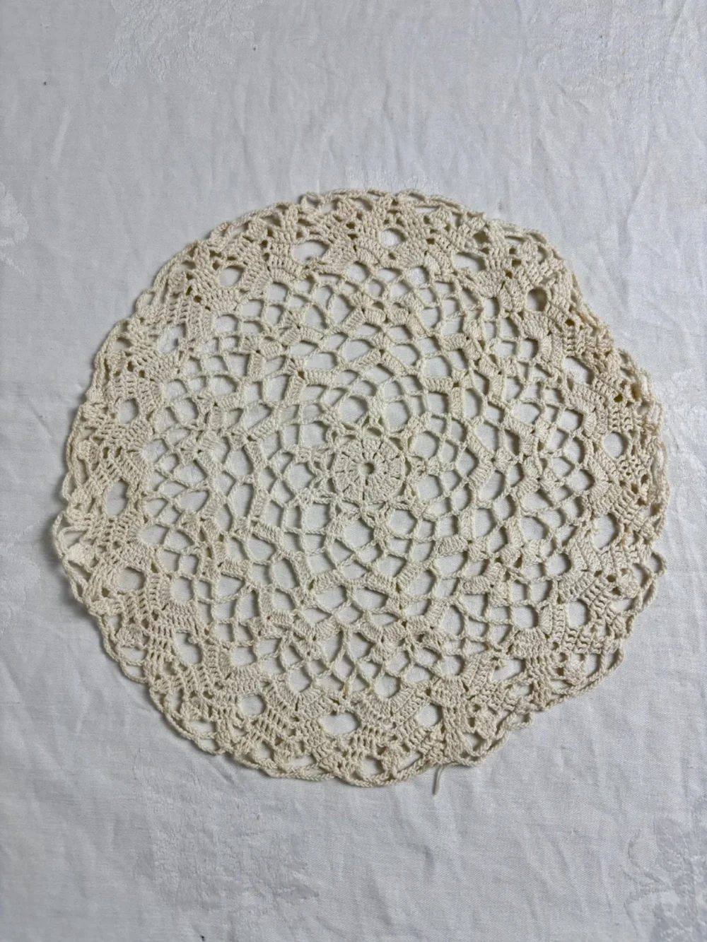Vintage Handmade Doilies Various Shapes/Set of 9